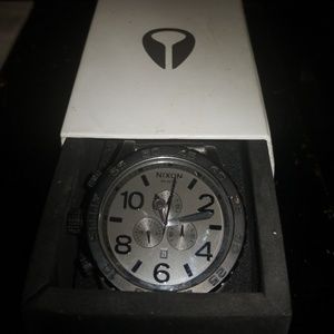 Nixon matte gun metal 51-30 chrono